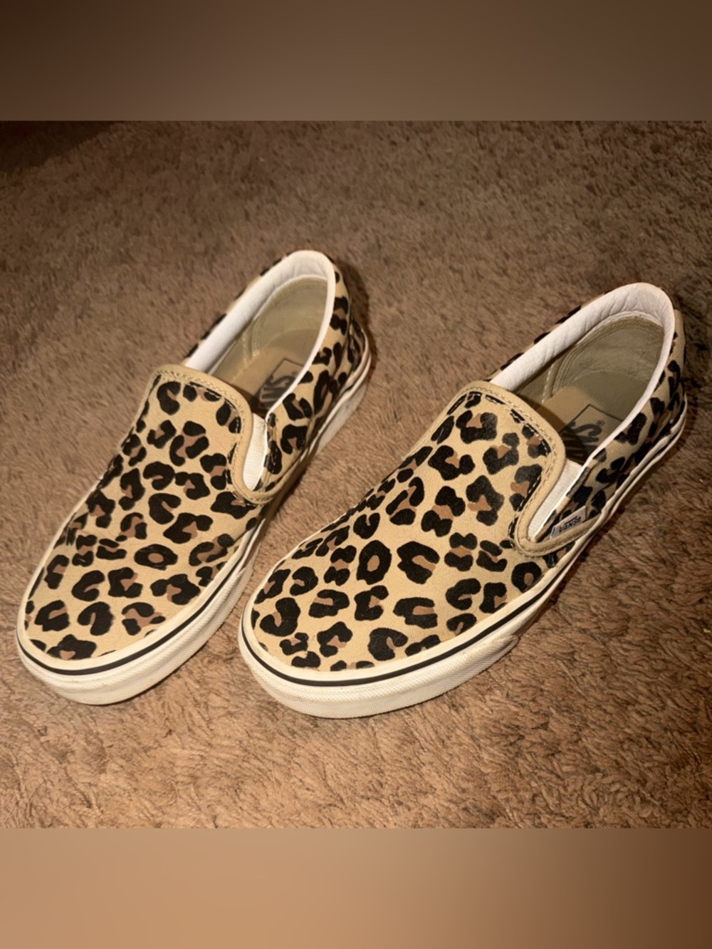Vans Cheetah Print Canvas Slip-On